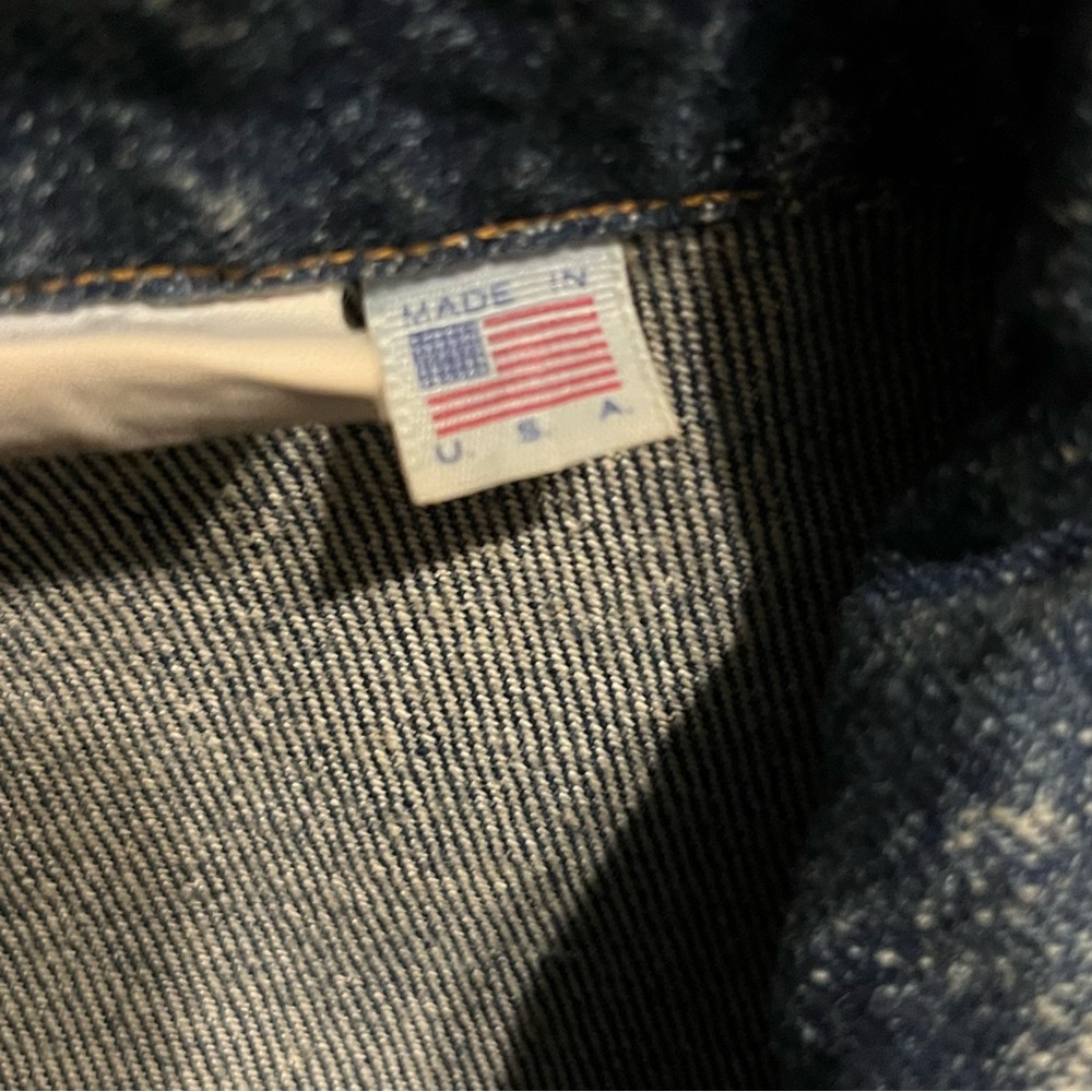 Vintage Grand Casino Hinckley ACID WASH DENIM JACKET XL Made in USA Jean jacket - Picture 8 of 10